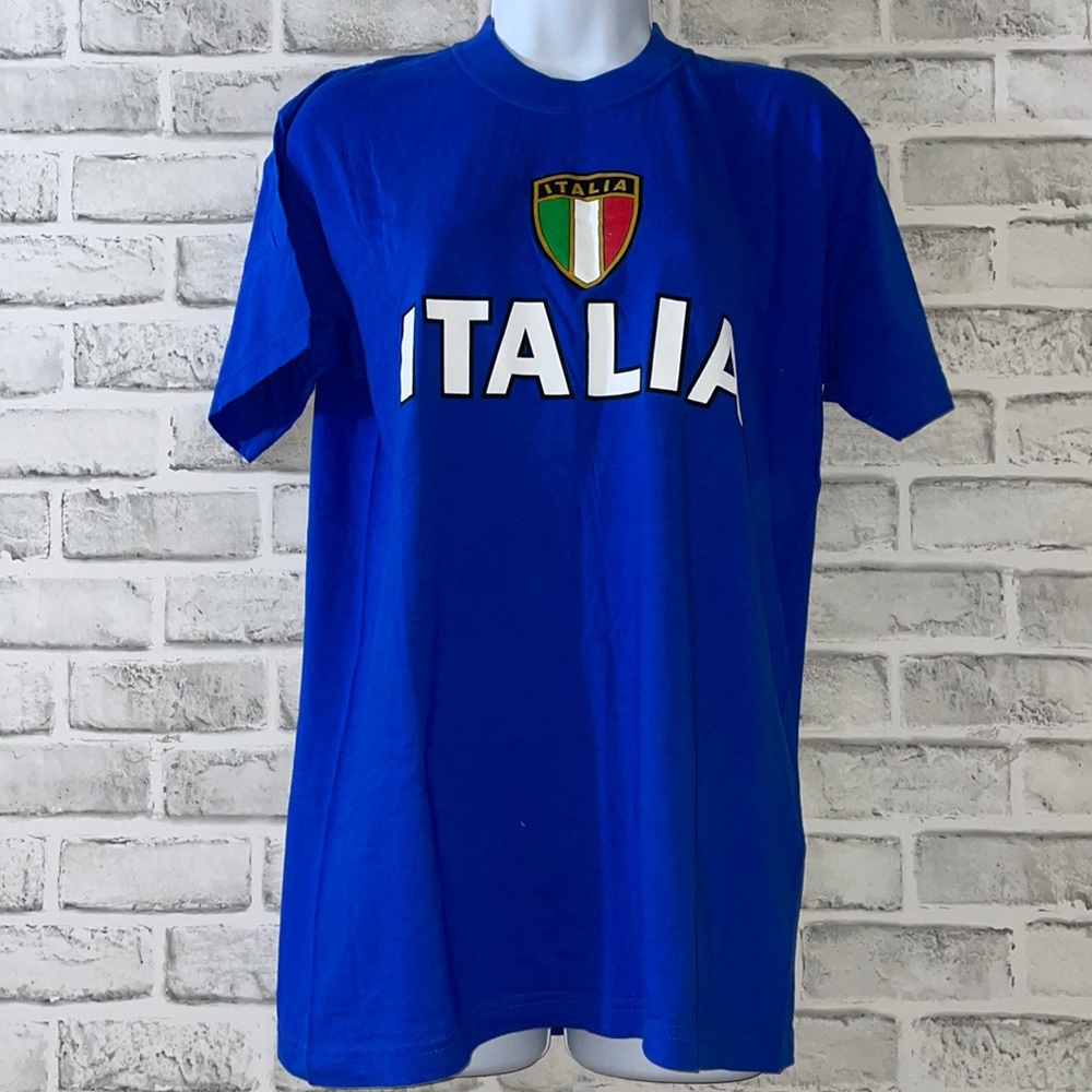 🦋Italia Royal Blue Tee, Size Large